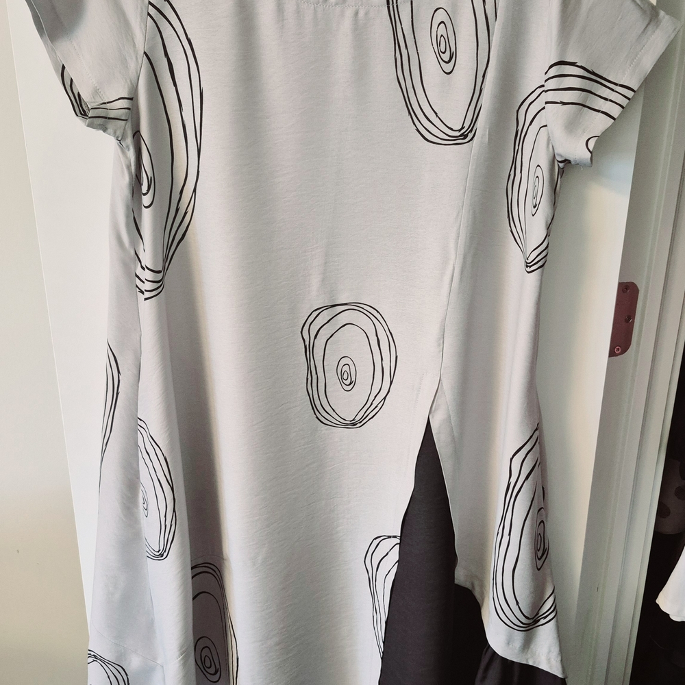 Stylish Gray Patterned Women's DRESS Worn Once